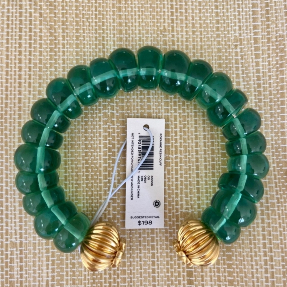 Tory Burch Roxanne Resin Cuff Open Bracelet - Picture 5 of 6